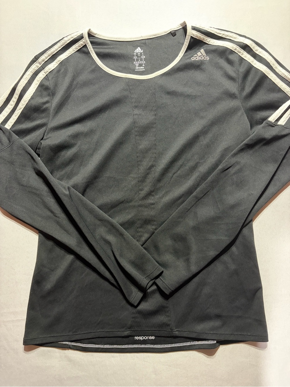 Adidas Response Men’s Small (8/10) Long Sleeve Black Crew Neck Training Shirt
